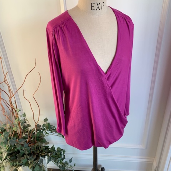 Banana Republic Surplice Deep V-Neckline Knit Top - Picture 5 of 9